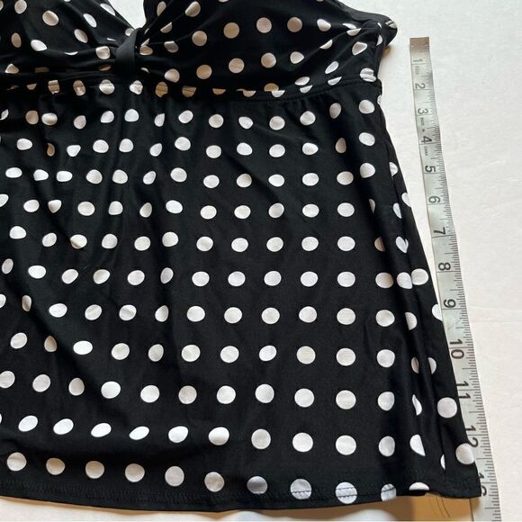 Coco Reef Swim Top Size 36/38 C Black with white dots - Picture 7 of 8